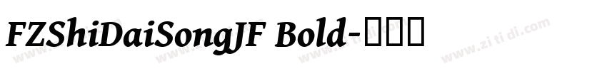 FZShiDaiSongJF Bold字体转换